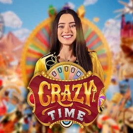 Live Casino logo of Crazy Time from Evolution at Yoyo Casino