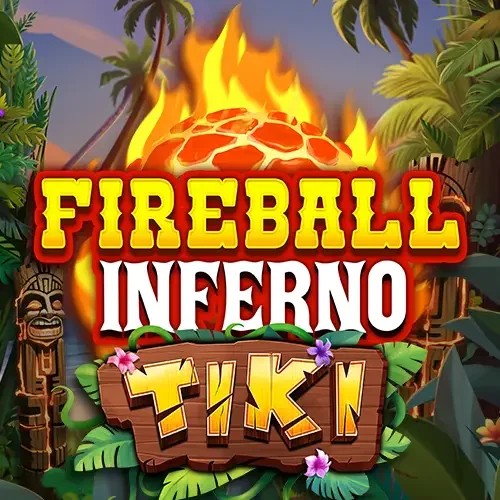 Slots logo of Fireball Inferno Tiki from NetEnt at Yoyo Casino