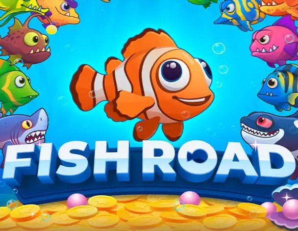 Fish Road online game logo by InOut on yoyospin.eu