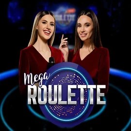 Mega Roulette online game logo by Pragmatic Play on yoyospin.eu