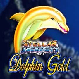 Dolphin Gold with Stellar Jackpots slot icon by Lightning Box Game, available at Yoyo Casino