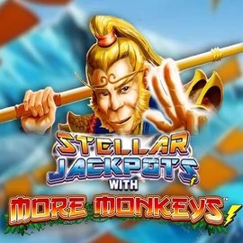 Official Jackpots logo: Stellar Jackpots with More Monkeys by Lightning Box Game at Yoyo Casino